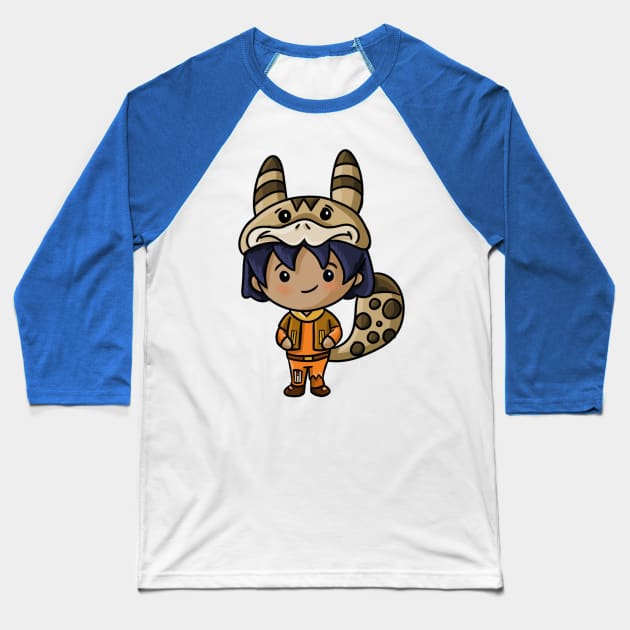 Cute Rebels: Loth-cat Kid Baseball T-Shirt by SpaceMomCreations